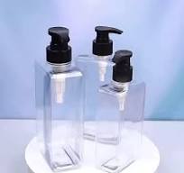 Square Essence Lotion Bottle PET Plastic Skin Care Bottle Cosmetic  Packaging Cleanser Bottle Press Type