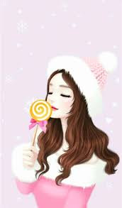 Healing soft cute anime female head cartoon dp for girls. Cute Cartoon Korean Girl Wallpapers Wallpaper Cave