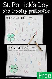Includes tracing and printing letters, matching uppercase and lowercase letters, alphabetical order, word searches and other worksheets helping students to learn letters and the alphabet. St Patrick S Day Letter Tracing Printables For Alphabet Review