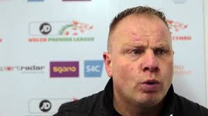 Andy Morrison after the Connah's Quay game against Prestatyn