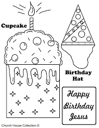 A Free Printable Happy Birthday Jesus Coloring Page For Kids In Sunday School Or Happy Birthday Coloring Pages Happy Birthday Printable Coloring Birthday Cards