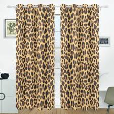 Maybe you would like to learn more about one of these? Popcreation Leopard Pattern Design Window Curtain Blackout Curtains Darkening Thermal Blind Curtain For Bedroom Living Room 2 Panel 52wx84l Inches Walmart Com Walmart Com
