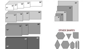 image result for size shapes of floor tile chart bathroom