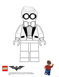Batman two face coloring pages. Dick Grayson Lego Batman Movie Coloring Pages Printable