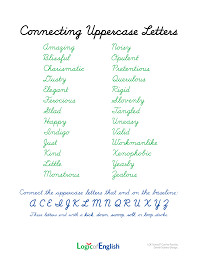 Logic Of English Connecting Uppercase Cursive Letters