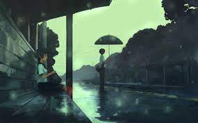 Rainy Day Graphic Wallpaper Anime Wallpaper Anime City