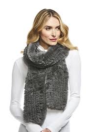 Choose from contactless same day delivery, drive up and more. Slate Grey Knitted Faux Fur Scarf Faux Fur Accessories