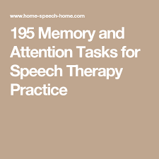 Concerning all operations that occur continuously while interpreting. 195 Memory And Attention Tasks For Speech Therapy Practice Speech Pathology Activities Speech Therapy Therapy