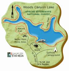 Woods Canyon Lake Apache Sitgreaves North Of Payson Az Canyon Lake Picnic Area Lake
