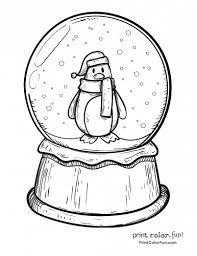 View and print this snowglobe coloring page for free and let your kids have a fun time coloring during the winter season. Snow Globe Drawing Ideas Winter Happy Emotion