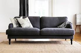 New Slipcover Only For Ikea Stocksund 3 Seat Sofa Nolhaga Dark Gray 302 803 44 Stocksund Sofa Ikea Sofa Ikea Couch