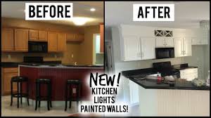 v: new kitchen, lights, crown molding