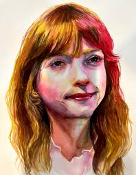 Lotus by Winnie Mak Chinese ink and colour