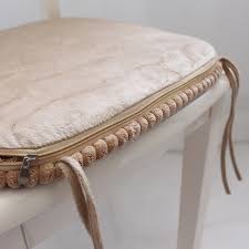 The upholstery is raw silk. Europe Style Chair Cushion High Quality Dinning Chair Cushions Removable Washable Floral Pattern Stool Cushion Home Decoration Cushion Aliexpress