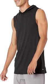 If you like your fits a little looser, then check. Amazon Com Amazon Essentials Men S Tech Stretch Sleeveless Performance Hoodie Clothing