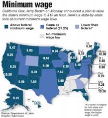 You can use the map above to compare state minimum wage rates across the country, and click on any state for more detailed information. California New York Minimum Wages May Bolster Texas Argument Economist Says