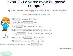 Le passé composé des verbes en er : Ortholud Com En Twitter Exercice De Conjugaison Le Verbe Avoir Au Passe Compose Complete Ces Phrases Conjugue Le Verbe Avoir Au Passe Compose Https T Co Ejueb1lkwt Https T Co Gpv8qgo680