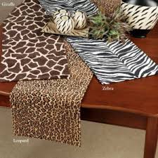 Printed Table Runners Weddings Printed Table Runner Safari Theme Party Animal Print Party