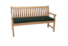Gunstige Gartenbank Auflagen Material Holzbanken Und Einem Schlichten Dunkelgrune Kissen Holzbank Gartenbank Bank