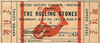 1972 Rolling Stones Philadelphia Spectrum Collectible Ticket Stub Ticketstubcollection Com Rolling Stones Rolling Stones Concert Vintage Ticket