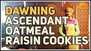 How To Make Ascendant Oatmeal Raisin Cookies Destiny 2 Youtube