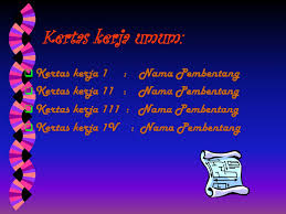 Savesave kertas kerja mohon peralatan for later. Kertas Kerja Ini Hendaklah Mengandungi Butir Butir Berikut Ppt Download