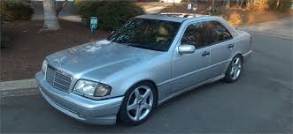 A big engine in a small car. 1999 Mercedes Benz C43 Amg Available For Auction Autohunter Com 5531712