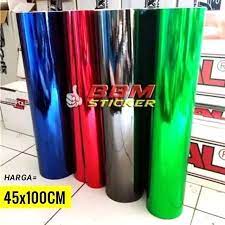 Update kisaran harga cetak banner per meter. Stiker Chrome Krom Skotlet Motor Mobil Per 1 Meter Shopee Indonesia