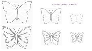 Colora coi numeri la farfalla gioco. Sagome Di Farfalle Per Decorare Creaconlacarta