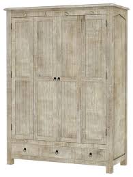 Wardrobe closet clothes organizer armoire cabinet bedroom furniture storage new. Mission Solid Mango Wood Large White Clothing Armoire Wardrobe Transitional Armoires And Wardrobes By Sierra Living Concepts Houzz