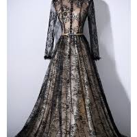 فساتين سهره كم طويل 2019 Long Sleeve Evening Dresses Evening Dresses With Sleeves Black Evening Dresses