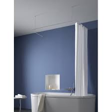 Badewanne duschvorhang ideen duschvorhangstange u form von duschvorhangstange badewanne u form photo. Duschvorhangstange Badewanne U Form Deckenhalterung 12mm Edelstahl Duschvorhang De Einfach Gute Duschvorhange
