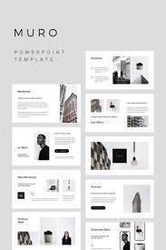 Bild für bild powerpoint 2016 kennenlernen. Muro Powerpoint Template 75386 Templatemonster Portfolio Design Layouts Powerpoint Vorlagen Architektur Portfolio Layout