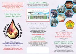 Pondok pesantren tahfidz darul ulum adalah lembaga yang bervisi untuk mencetak. Tajaan Melalui Waqaf Dan Infak Bagi Akademi Darul Ulum Adu Winner Consultancy