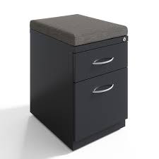Best 2 drawer file cabinets. Hirsh 20 Inch Deep Mobile Pedestal File 2 Drawer Box File With Arch Pull And Seat Cushion Charcoal Chinchilla On Sale Overstock 32292011