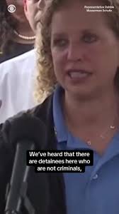 Rep. Debbie Wasserman Schultz (D-FL) called Alligator Alcatraz "an  internment camp" with "appalling" conditions for detainees after she joined  a bipartisan tour of the new immigration detention facility in the Florida  Everglades
