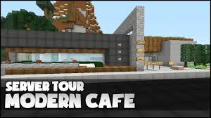 Click on multiplayer, then add server.paste the server's ip in the ip address field. Minecraft Modern Cafe Minecraft Modern Modern Cafe House Styles