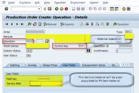 Update Purchase Requisition Based On External Operation Of Production Order Sap Blogs