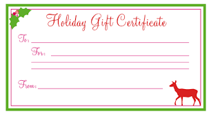 Edit holiday certificate free : Generic Gift Certificate Template Insymbio