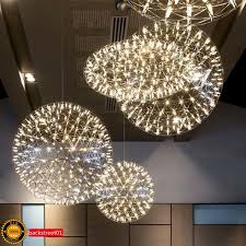 Modern Round Spark Ball Chandelier Firework Pendant Lamp Led Ceiling Lighting Led Pendant Lights Pendant Lighting Bedroom Led Ceiling Lights