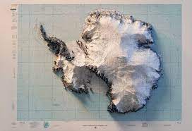 antarctica global planning navigation chart by 3dmapart on etsy navigation chart antarctica relief map
