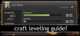 Ffxiv Crafting Leveling Exp Guide Ffxiv Guild