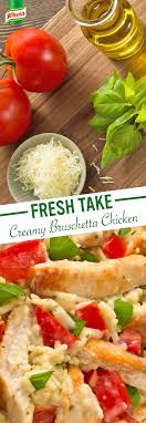 Knorr S Creamy Bruschetta Chicken Recipe Is A Family Favorite Heat Oil Cook Chicken In A Large Skillet A Recipes Chicken Bruschetta Recipe Chicken Recipes