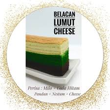 Kek lapis premium sarawak hasree's kitchen. Kek Lapis Belacan Lumut Cheese Shopee Malaysia