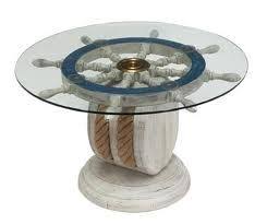 Cool End Table Nautical Decor Coastal Living Decor Beach House Decor