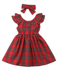 Backless Plaid Dress Toddler Girl Christmas Dresses Toddler Girl Christmas Outfits Dresses Kids Girl