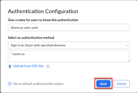 Authentication Profiles For Cloud Recordings Zoom Help Center
