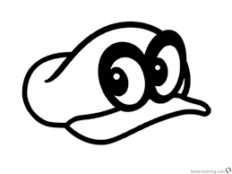 Free Super Mario Odyssey Coloring Pages Hat Printable For Kids And Adults You Can Download And Mario Coloring Pages Coloring Pages Super Mario Coloring Pages