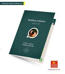Whatsapp Themed Wedding Invitation Cards Kartu Undangan Pernikahan Contoh Kartu Nama Contoh Undangan Pernikahan