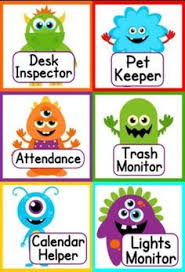 Monster Themed Job Display Monster Classroom Monster Theme Classroom Classroom Material